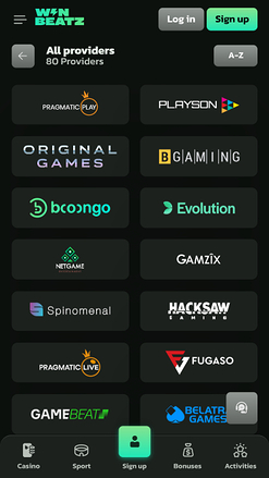 Développeurs de jeux de casino WinBeatz