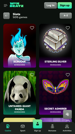 Jeux de casino WinBeatz