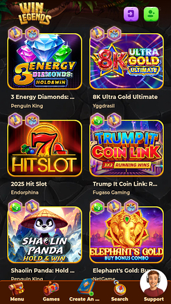 Jackpot mobile de WinLegends Casino