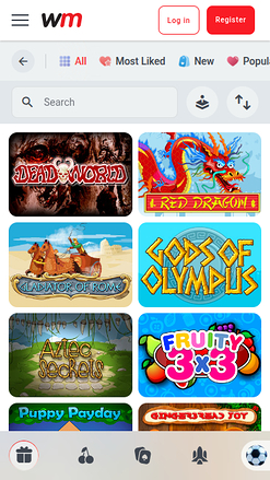 Jeux mobiles de WinMasters Casino