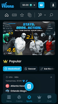 Winna Casino Mobile Sportsbook