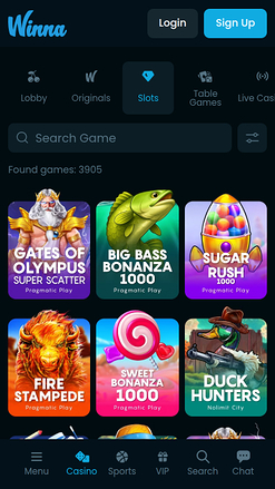 Jeux de casino Winna