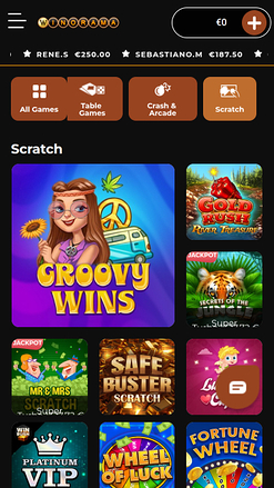 Winorama Casino Mobile Scratch