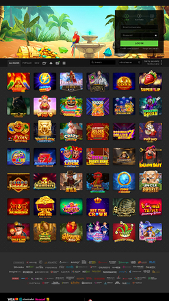 Page d'accueil mobile de WinOui Casino