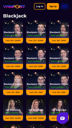 WinPort Casino mobiler Live-Dealer