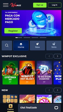 WinPot Mobile-Startseite