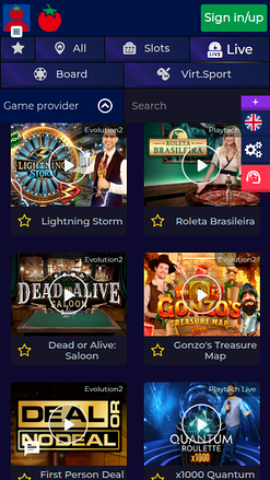 Croupier en direct mobile de Wintomato Casino