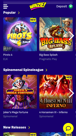 Giochi mobile di Winzie