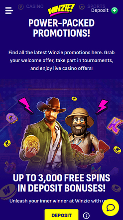 Promozioni mobile di Winzie