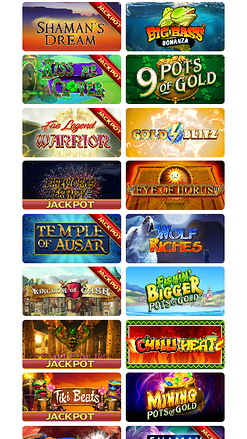 Juegos móviles de Winzino Casino