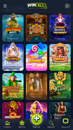 Winzter Casino Mobile Games