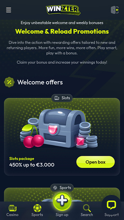 Winzter Casino Mobile Promotions