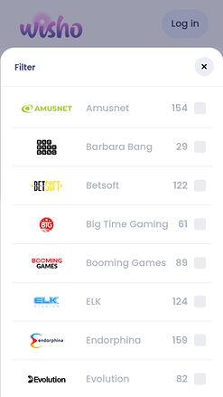 Développeurs de jeux mobiles de Wisho Casino