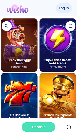 Jackpot mobile de Wisho Casino