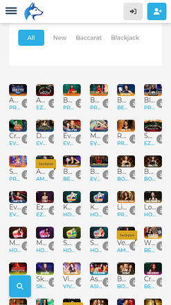 Croupier en direct mobile de Wolfy Casino