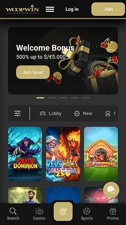 Jogos para celular do Woopwin Casino