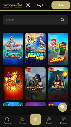 Jackpot do Woopwin Casino Mobile