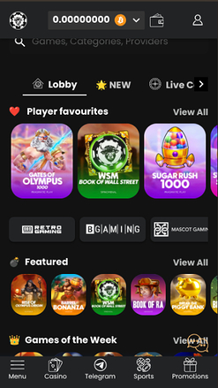 Jeux mobiles de WSM Casino