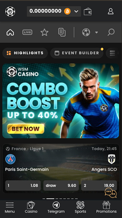 Sports mobiles de WSM Casino