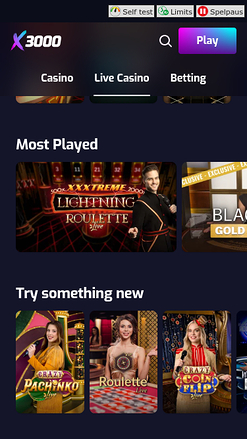 X3000 Mobile Live-Dealer