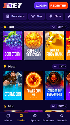 X3bet Casino Mobile Games