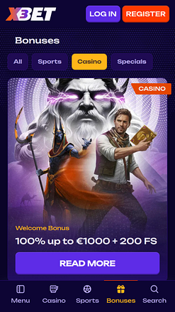 X3bet Casino Mobile-Aktionen