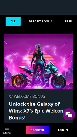 Мобильные акции X7 Casino