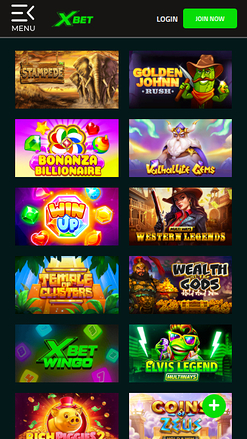 Jeux de casino Xbet sur mobile