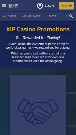 Promociones de XIP Casino para móviles