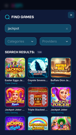 Jackpot móvil del casino Xonbet