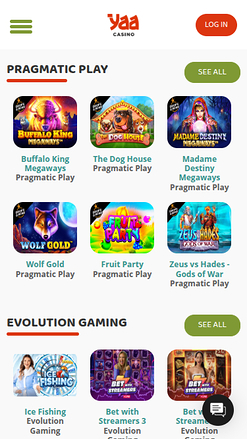 Développeurs de jeux mobiles de Yaa Casino