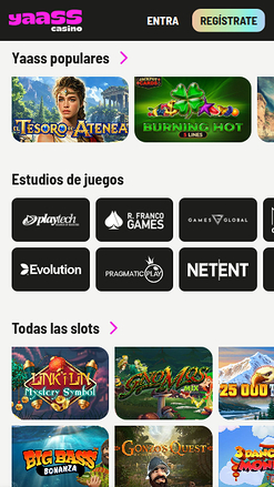 Sviluppatori di giochi mobile di Yaass Casino