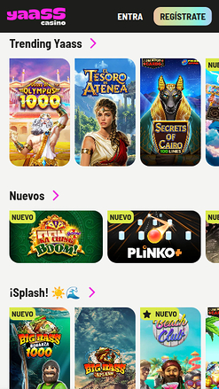 Giochi mobile di Yaass Casino