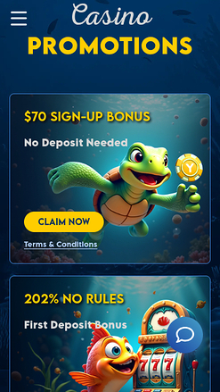 Promociones móviles de Yabby Casino