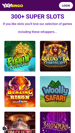 Yay Bingo Casino Giochi per dispositivi mobili