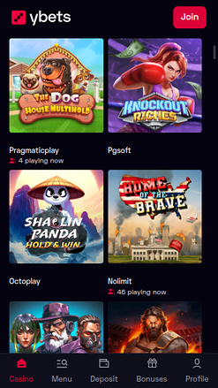 Giochi mobile di Ybets Casino