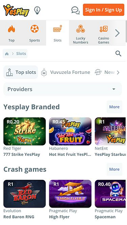 YesPlay Casino Mobile Games