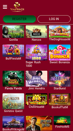 Jeux mobiles de YourWin24 Casino