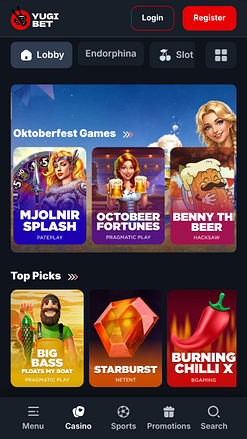 Jeux mobiles Yugibet