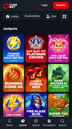Jackpot mobile Yugibet