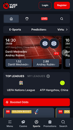 Yugibet Paris sportifs mobiles