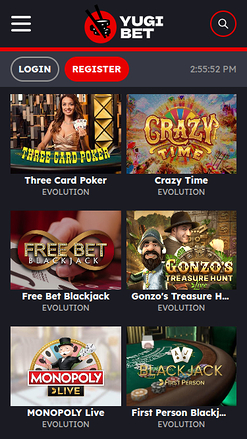 Crupier en vivo móvil de Yugibet