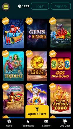 Jeux de casino ZarBet Mobile