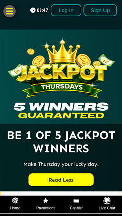 Jackpot mobile du casino ZARbet
