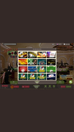 Croupier en direct mobile de Zeno Casino