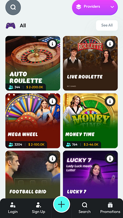 Casino mobile Zlot avec croupier en direct