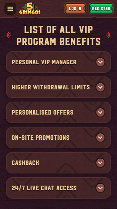 5Gringo Casino Mobile VIP
