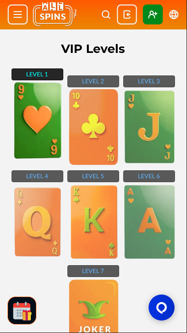 Programme VIP Mobile AllSpins Casino