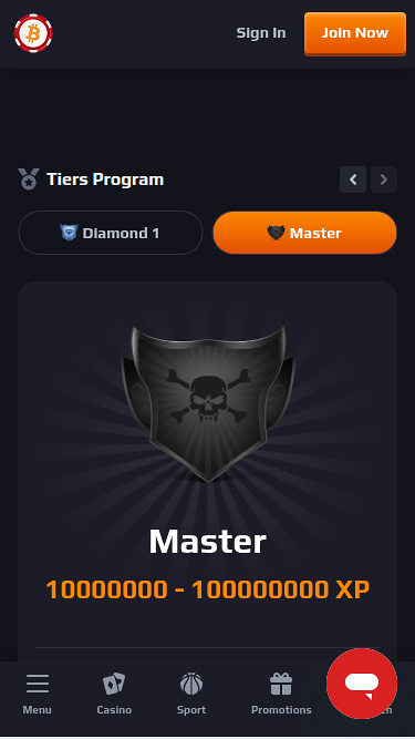 Programa VIP de BetCoin Casino Móvil