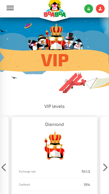 Programme VIP mobile BoaBoa Casino